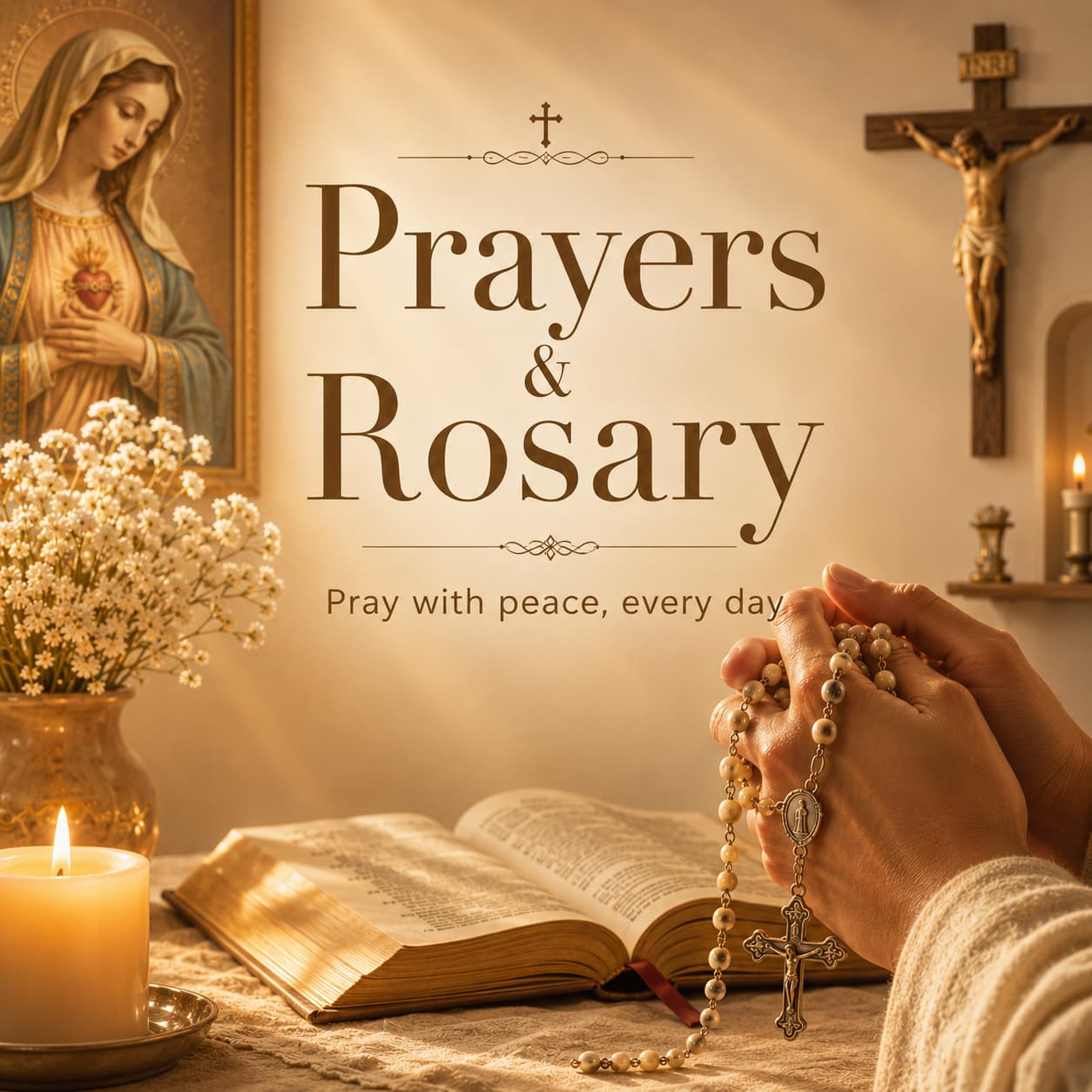 Oraciones y Rosario en ORA Daily